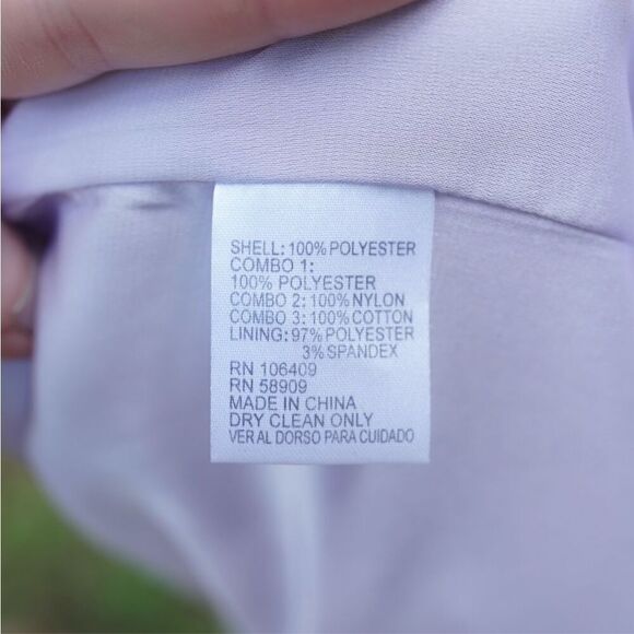 Gianni Bini Lavender Purple Crochet Party Dress - Picture 9 of 9